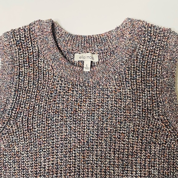 Ella Moss Womens Knitted Vest/Sleeveless Sweater Tank SZ L Indigo Mood - Picture 4 of 11